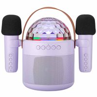 imoshion Sing & Shine Karaoke-Set - Lautsprecher und 2 Mikrofone - Lavender Lilac