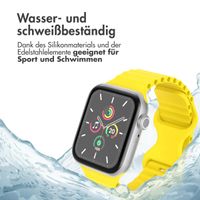 imoshion Athletisches Silikonarmband für die Apple Watch Series 1 bis 10 / SE / Ultra (2) (44/45/46/49 mm) - Gelb