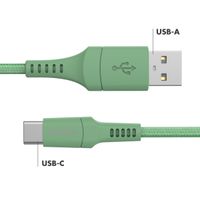 imoshion Braided USB-C-zu-USB Kabel - 2 Meter - Grün