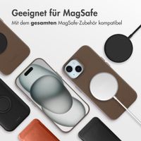Accezz MagSafe Leather Backcover Apple iPhone 15 - Kaffeebraun