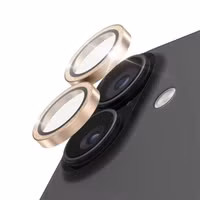 PanzerGlass Kameraprotektor Hoops Optic Rings für das Apple iPhone 17 - Glitzergold