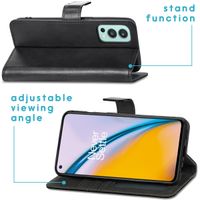 imoshion Luxuriöse Klapphülle OnePlus Nord 2 - Schwarz