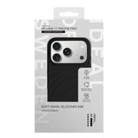 iDeal of Sweden Soft Swirl Silicone MagSafe Hülle Apple iPhone 17 Pro - Velvet Black