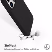 Accezz Liquid Silikoncase für das Apple iPhone 14 Pro - Schwarz