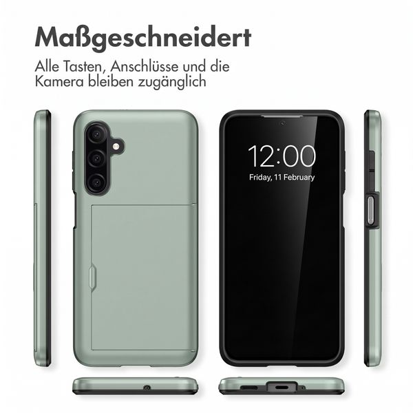 imoshion Backcover mit Kartenfach Samsung Galaxy A18 (4G) - Dunkelgrün