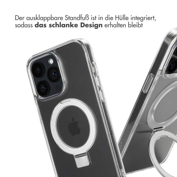 Accezz Ring Stand Backcover mit MagSafe für das Apple iPhone 14 Pro Max - Transparent