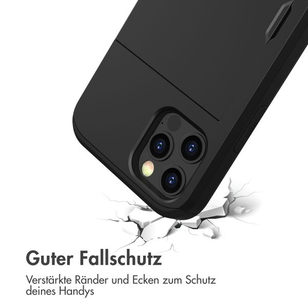 imoshion Backcover mit Kartenfach Apple iPhone 15 - Schwarz