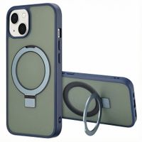 Accezz Ring Stand Backcover mit MagSafe Apple iPhone 14 - Blau