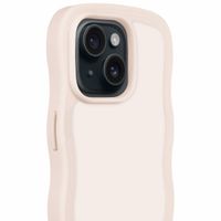 Holdit Wavy Case für das iPhone 14/15 Plus - Light Beige