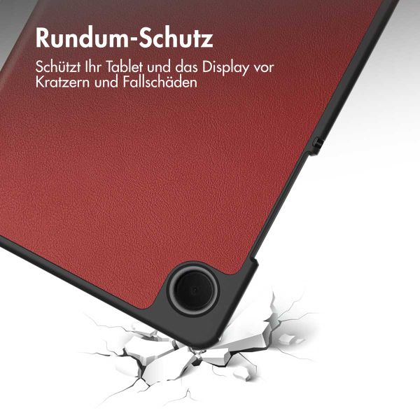 imoshion Trifold Klapphülle für das Samsung Galaxy Tab A9 8.7 Zoll - Rot