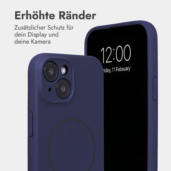 Accezz Grip Backcover mit MagSafe Apple iPhone 15 - Dunkelblau