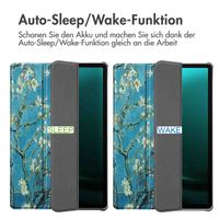 imoshion Design Trifold Klaphülle Samsung Galaxy Tab S10 Plus / Tab S9 FE Plus / Tab S9 Plus - Green Plant