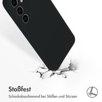 Accezz Liquid Silikoncase für das Samsung Galaxy S24 Plus - Schwarz