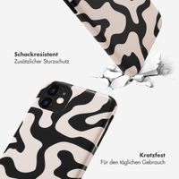 Selencia Vivid Tough Back Cover für das iPhone 11 - Art Wave Black