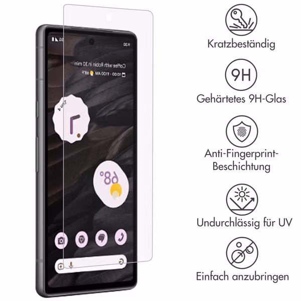 Accezz Screen Protector aus gehärtetem Glas Google Pixel 7a