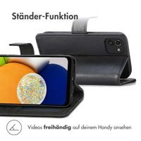 imoshion Luxuriöse Klapphülle Samsung Galaxy A03 - Schwarz