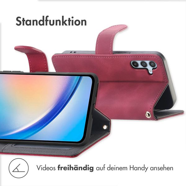 imoshion Klapphülle mit Kordel Samsung Galaxy A34 (5G) - Rot