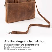 Accezz Leather Laptoptasche 16 Zoll - Cognac