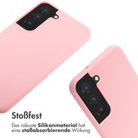 imoshion Silikonhülle mit Band für das Samsung Galaxy S22 - Rosa