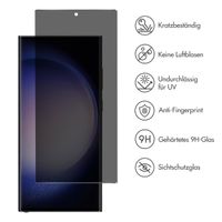 Accezz Privacy Displayschutz aus gehärtetem Glas Samsung Galaxy S23 Ultra