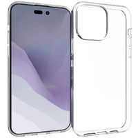 Accezz TPU Clear Cover für das Apple iPhone 14 Pro Max - Transparent