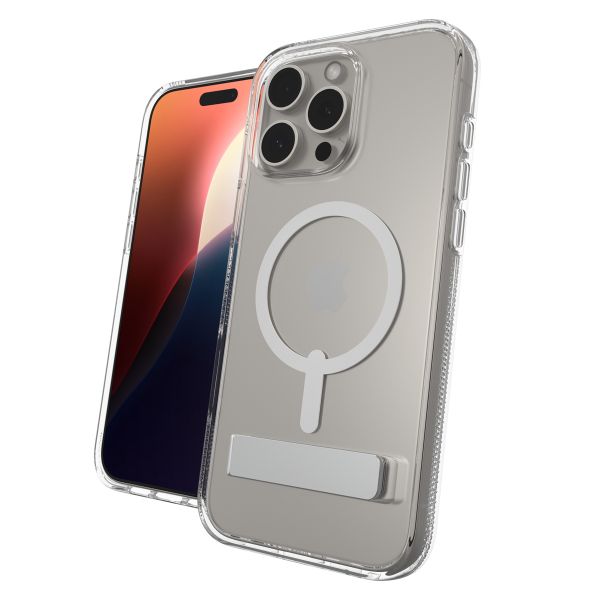 ZAGG Crystal Palace Snap KickStand Case mit MagSafe für das iPhone 16 Pro Max - Transparent