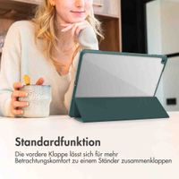 imoshion Trifold Hardcase Klapphülle Apple iPad 11 (2025) 11 Zoll A16 / iPad 10 (2022) 10.9 Zoll - Grün