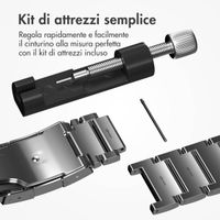 Accezz Mattes Titanstahlarmband für Apple Watch | 38/40/41/42 mm - Silber