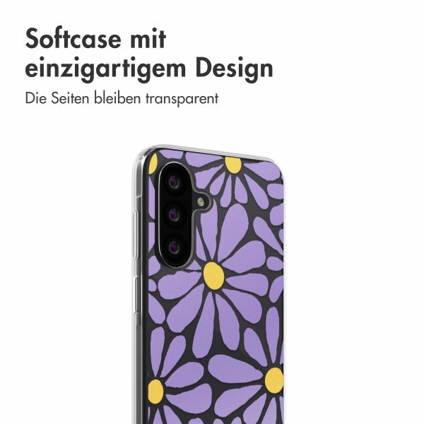 imoshion  Design Hülle für das Samsung Galaxy A26 - Tropical Violet Flowers Connect