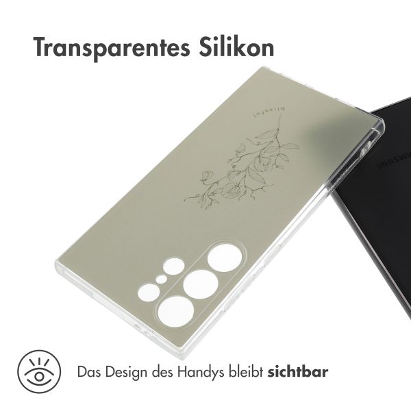 imoshion Design Hülle Samsung Galaxy S24 Ultra - Floral Green