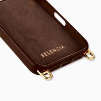 Selencia Rivièra Backcover mit MagSafe mit abnehmbaren Haken Apple iPhone 17 Pro Max - Choco Brown