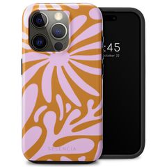 Selencia Vivid Tough Back Cover für das iPhone 15 Pro - Modern Bloom Pink