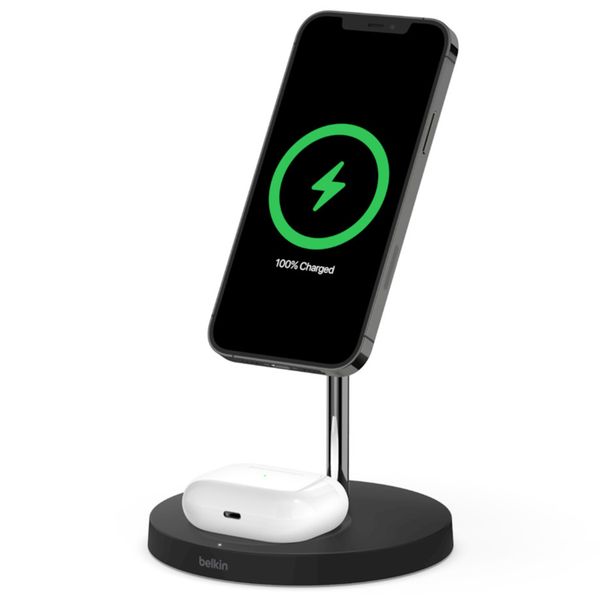 Belkin 2-in-1 Wireless Charger MagSafe iPhone + AirPods - Schwarz