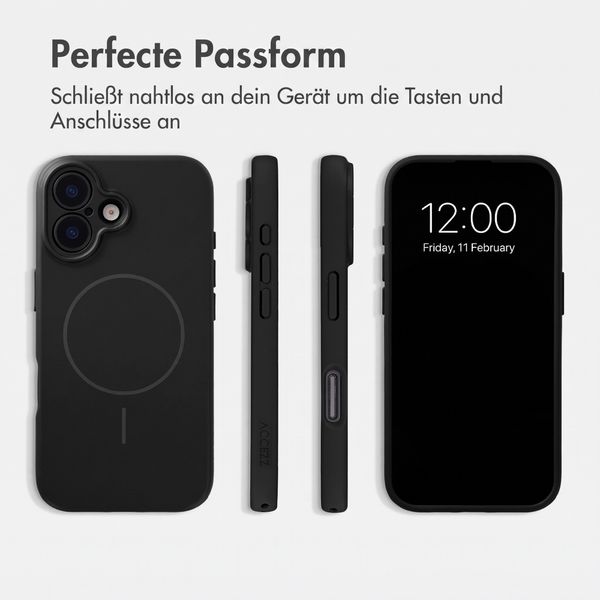 Accezz Grip Backcover mit MagSafe Apple iPhone 16 - Schwarz