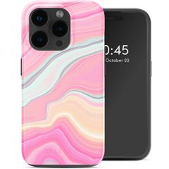 Selencia Vivid Tough Back Cover mit MagSafe für das iPhone 15 Pro Max - Pastel Lipstick Marble