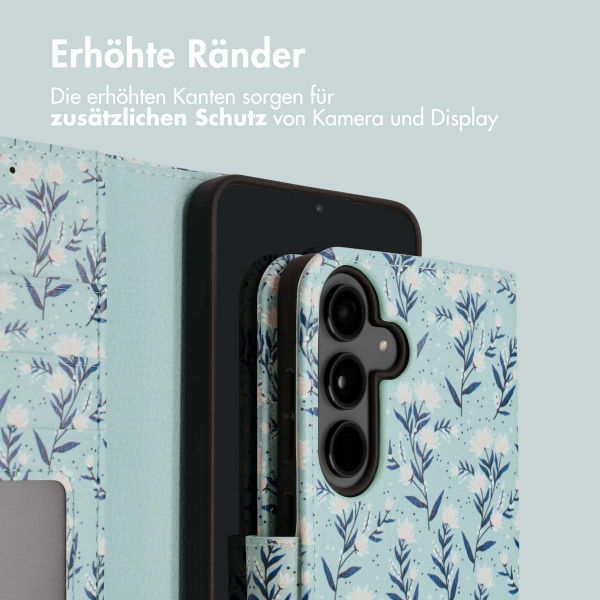 imoshion Design Klapphülle für das Samsung Galaxy S24 - Blue Flowers