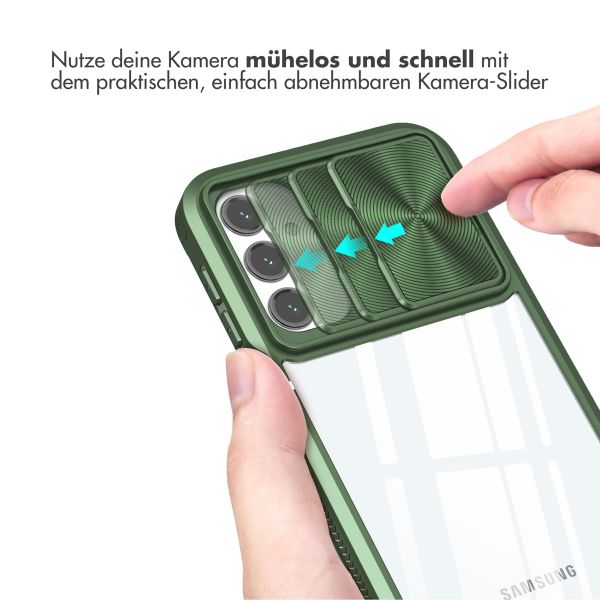 imoshion Back Cover mit Kameraschieber für das Samsung Galaxy A25 (5G) - Dunkelgrün