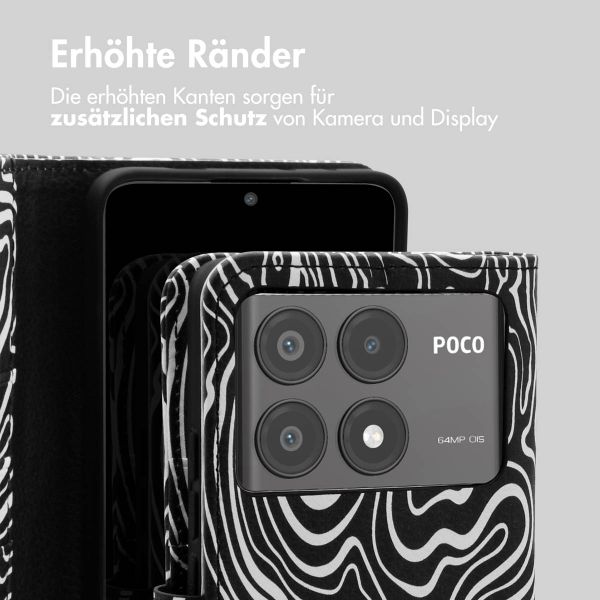 imoshion Design Klapphülle Xiaomi Poco X6 Pro - Black And White