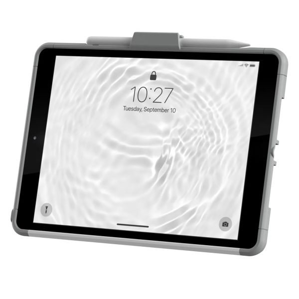 UAG Scout Healthcare backcover mit Strap iPad 9 (2021) 10.2 Zoll / iPad 8 (2020) 10.2 Zoll / iPad 7 (2019) 10.2 Zoll - Wit / Grijs