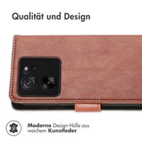 imoshion Luxuriöse Klapphülle für das Xiaomi 13T / 13T Pro - Braun