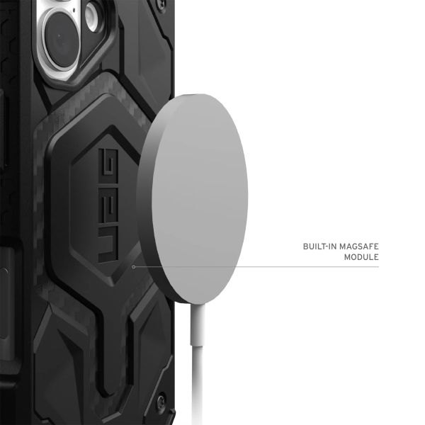 UAG Monarch Backcover für das iPhone 16 Plus - Carbon Fiber