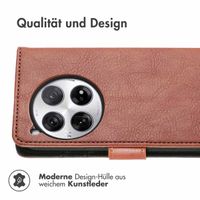 imoshion Luxuriöse Klapphülle für das OnePlus 12 - Braun