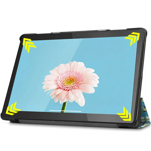 imoshion Design Trifold Klaphülle Lenovo Tab M10 - Green Plant