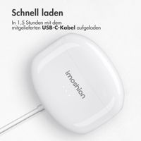 imoshion Aura Pro Earbuds – Kabellose Kopfhörer – Kabellose Bluetooth-Kopfhörer – Mit ANC-Geräuschunterdrückungsfunktion - Weiß