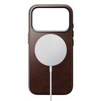 Nomad Traditionelles Horween-Leder Backcover mit MagSafe Apple iPhone 17 Pro - Rustic Brown