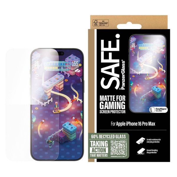 SAFE by PanzerGlass Gaming Screen Protector Ultra Wide Fit mit Applikator Apple iPhone 16 Pro Max