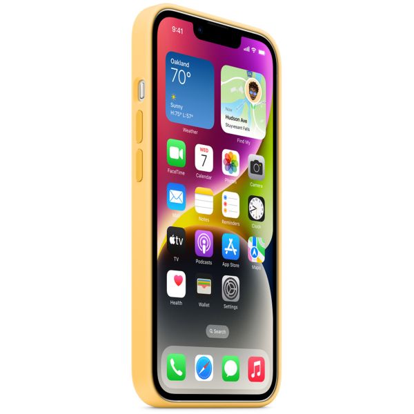 Apple Silikon-Case MagSafe für das Apple iPhone 14 - Sunglow