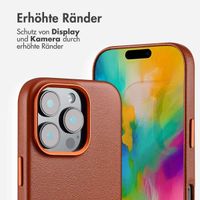 Accezz MagSafe Leather Backcover für das Apple iPhone 16 Pro - Sienna Brown