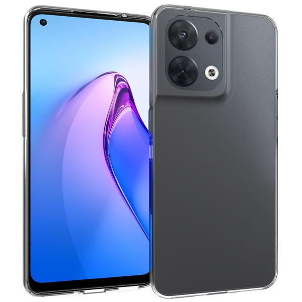 Accezz TPU Clear Cover für das Oppo Reno 8 5G - Transparent