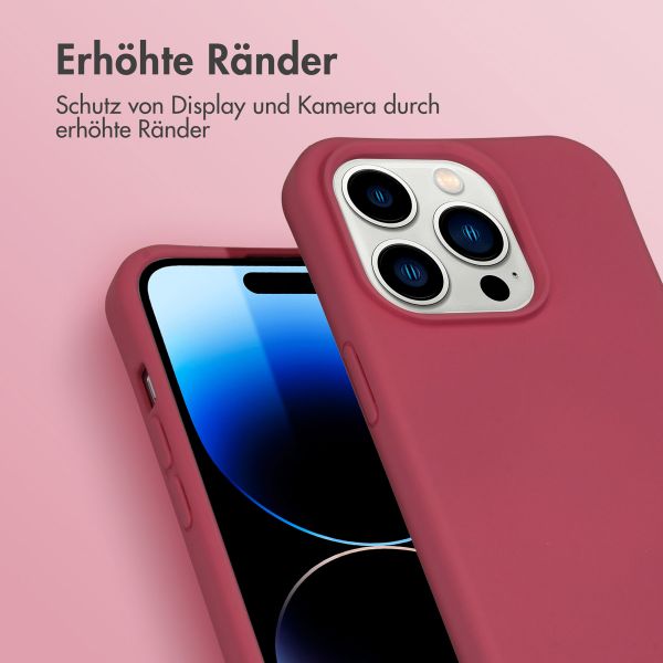 imoshion Color Backcover mit abtrennbarem Band Apple iPhone 14 Pro - Red Raspberry
